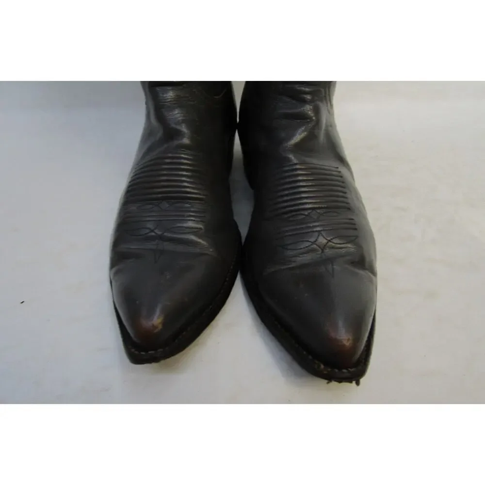 TONY LAMA Gold Label Mens Size 9.5 D Gray Leather Cowboy Western Boots